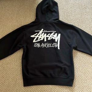 Black stussy hoodie